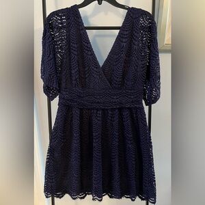 Lilly Pulitzer NWT Navy Blue Parigi Romper